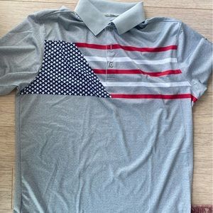 Men’s Walter Hagan golf shirt, size Medium, never worn, American flag